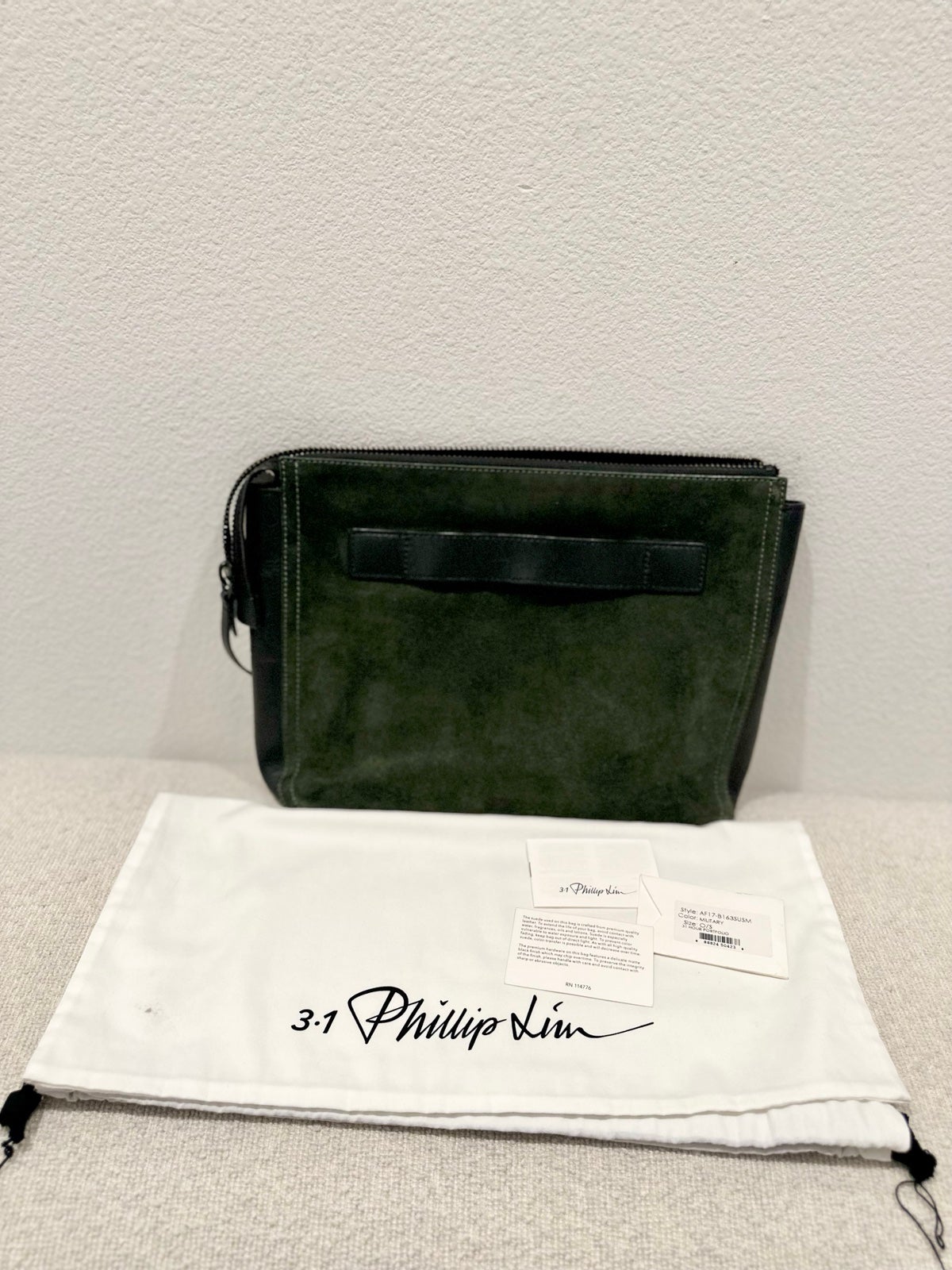 3.1 PHILLIP LIM Suede/Leather Clutch/Bag