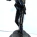 vintage bronze statue sculpture The US Cavalry Riffle Man 9” Revolutionary War