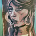 Woodcut Relief Print Brigitte Bardot