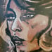 Woodcut Relief Print Brigitte Bardot
