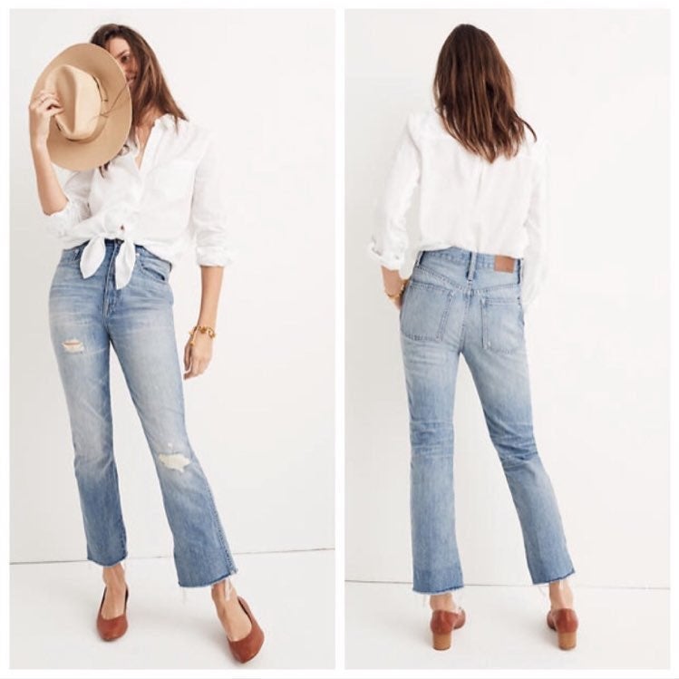 Rigid Demi-boot Crop Jeans Size 23