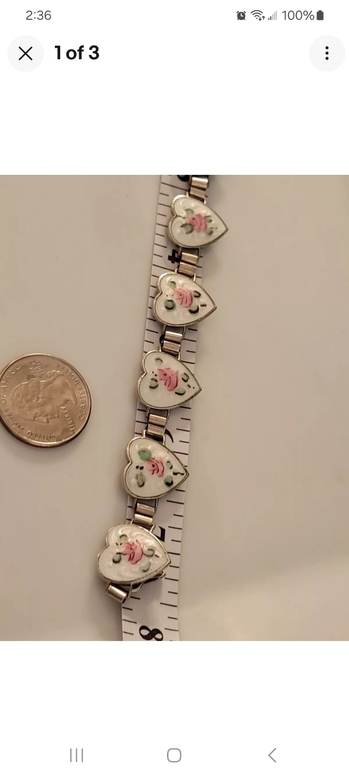 Art Deco Bracelet Sterling Silver Guilloché Enamel Bracelet Circa 1930s