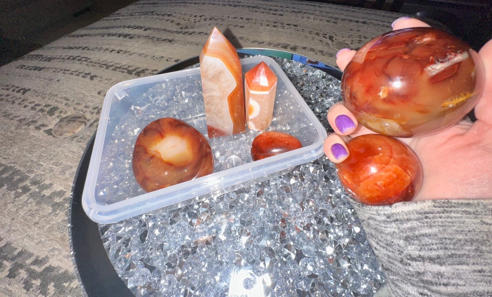 Carnelian Crystal Bundle