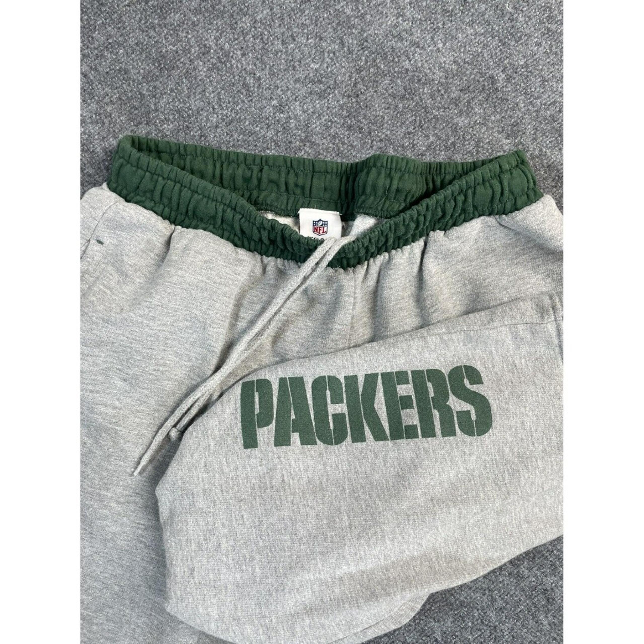 Green Bay Packers Sweatpants Mens M Gray NFL Team Appeal Logo Football Lounge