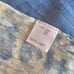 LINEN TIE DYE TABLE RUNNER SHIBORI INDIGO HAND DYED BOHO RuSTIC FARMHOUSE