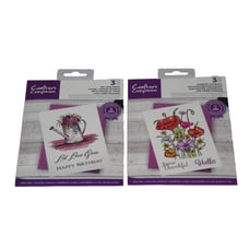 Crafters Companion 3 Piece Photopolymer Stamp Set Lot NEW