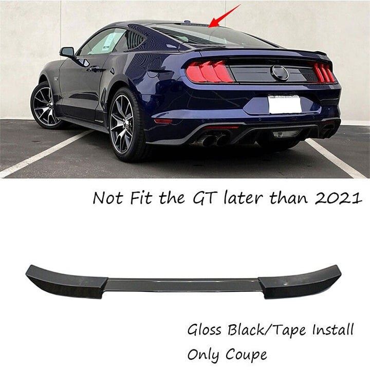 2015-2021 Mustang Roof Wing Brand New Gloss Black