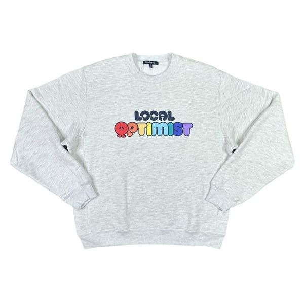 MadHappy Local Optimist Fleece Crewneck Sweatshirt - Size Medium