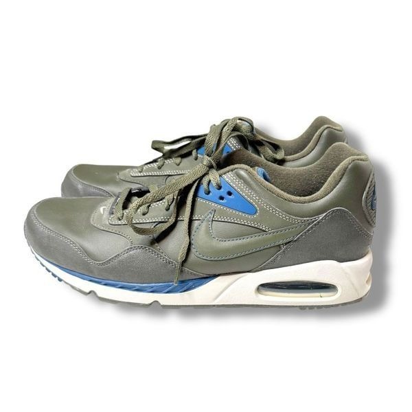 Nike Air Max Correlate Leather Sneakers Cargo Green Khaki/Blue Men’s Size 12