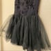 WEISSMAN Balera Dance Costume black tutu skirt flocked mesh dress D9329 child LC