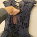 WEISSMAN Balera Dance Costume black tutu skirt flocked mesh dress D9329 child LC