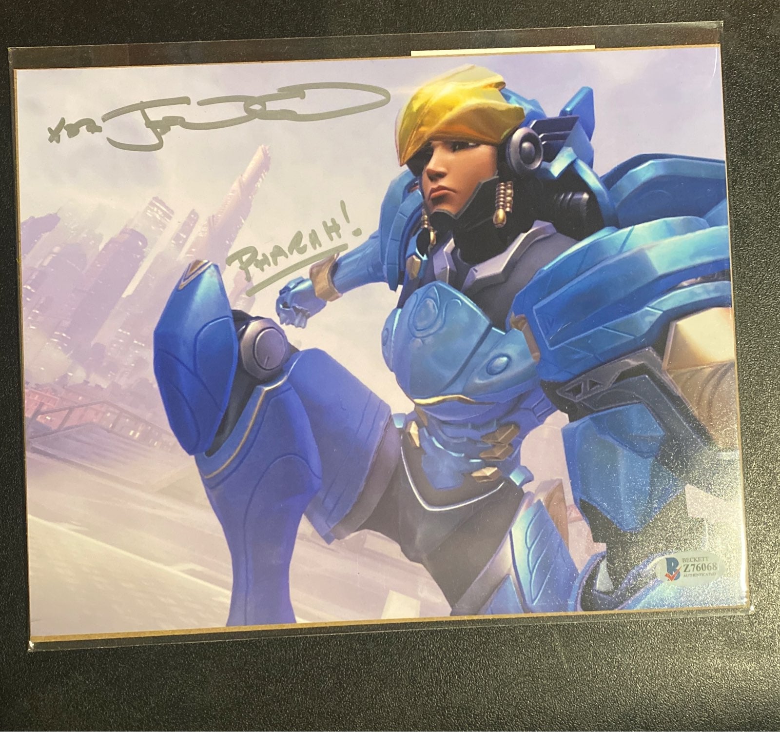 Overwatch Legends Pharah / Jen Cohn Autograpgh Beckett COA