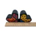 SET OF ROMERO BRITTO HEART SHAPED SALT AND PEPPER SHAKERS