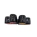 SET OF ROMERO BRITTO HEART SHAPED SALT AND PEPPER SHAKERS