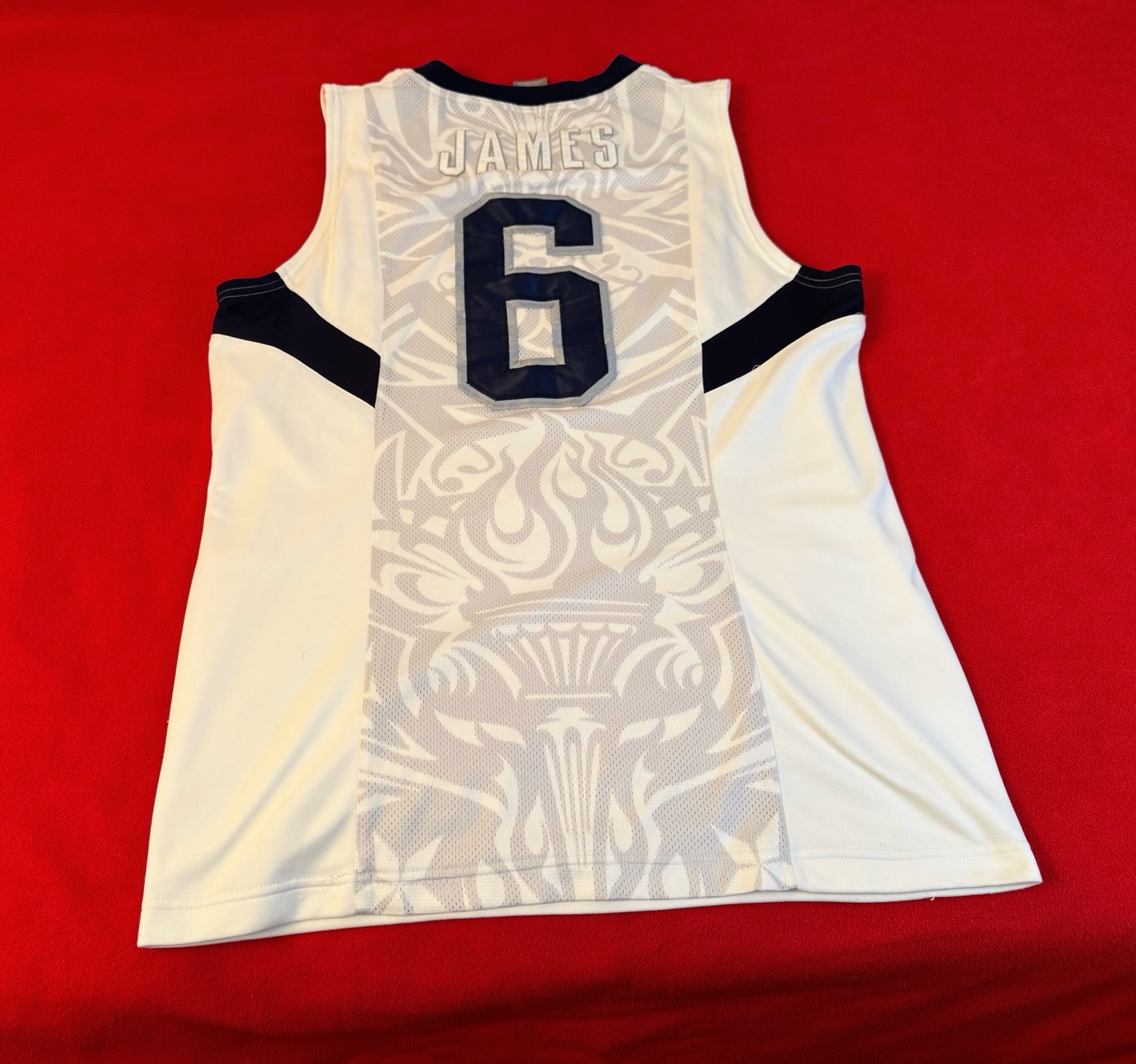 Olympic USA Team Basketball NBA LeBron James #6 Nike Jersey Size L Adult