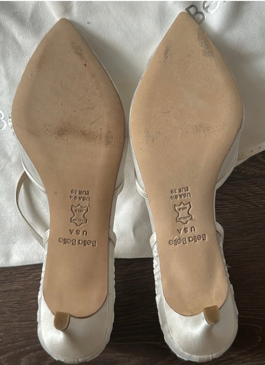 Candice Lace Wedding Heels in Ivory by Bella Belle Shoes