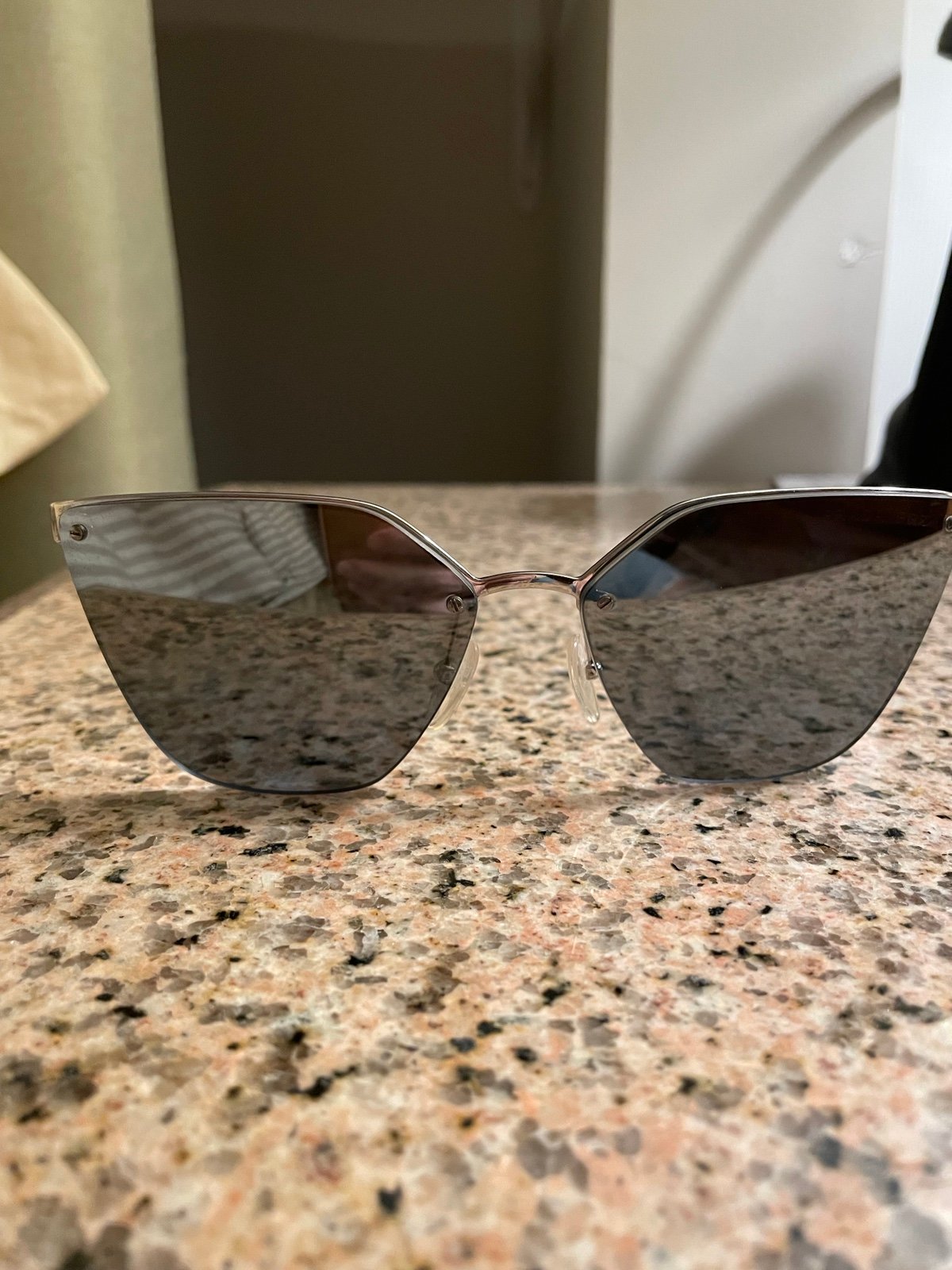 Prada srt 68t gray polarized sunglasses