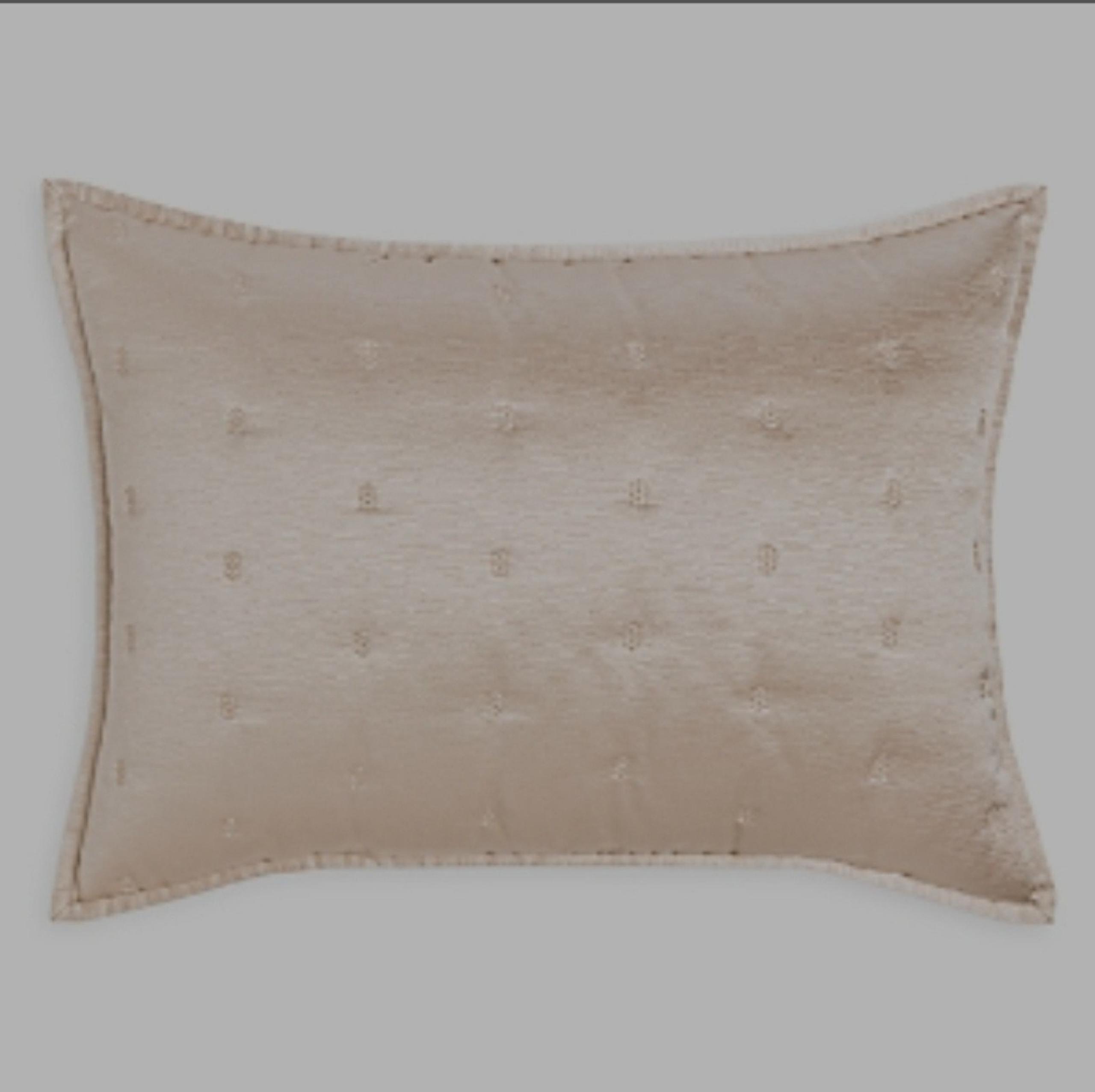 Hudson Park Nouveau Quilted Standard Sham Gold 20x28
