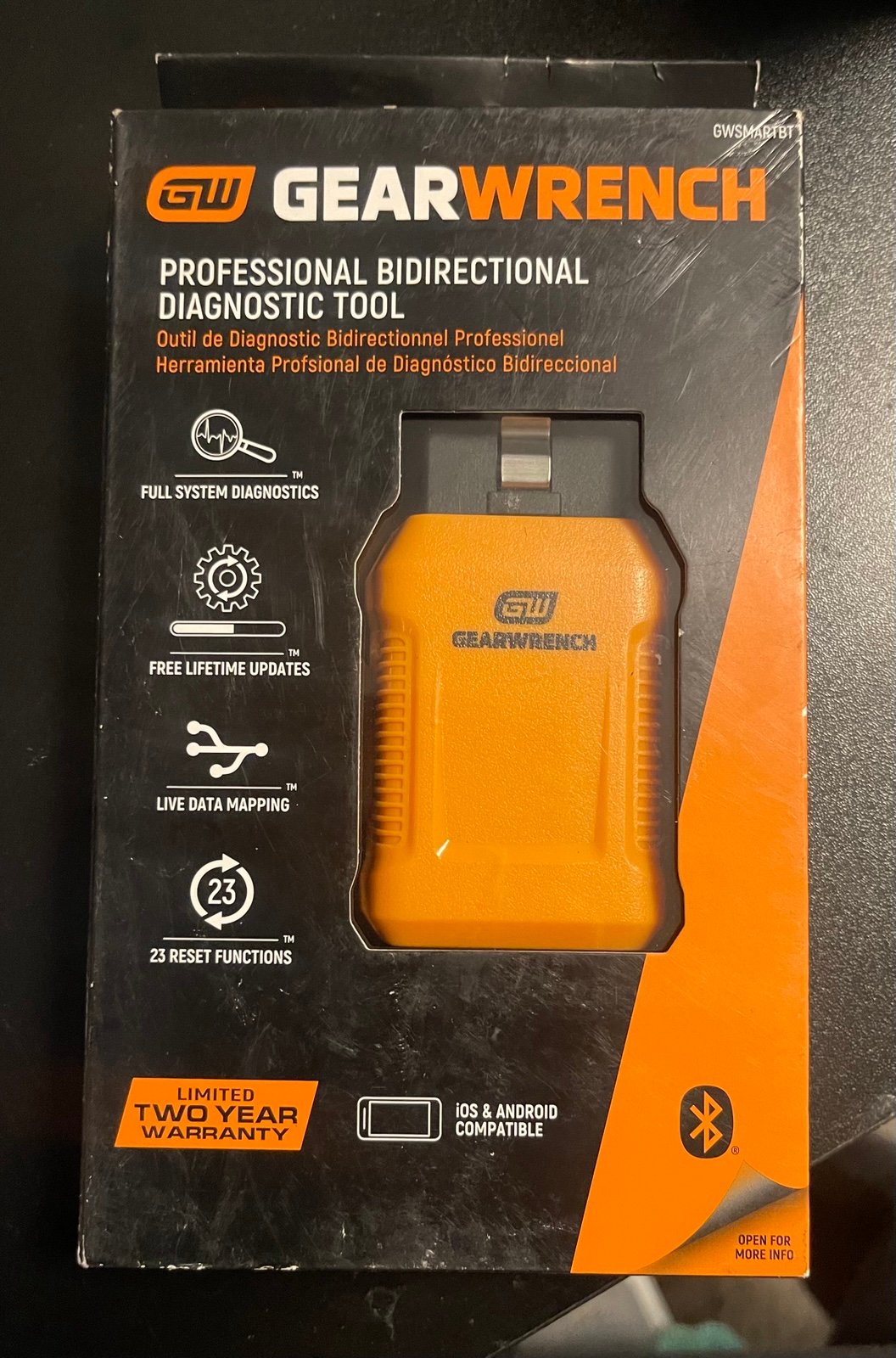 GWSMARTBT
GEARWRENCH
PROFESSIONAL BIDIRECTIONAL
DIAGNOSTIC TOOL