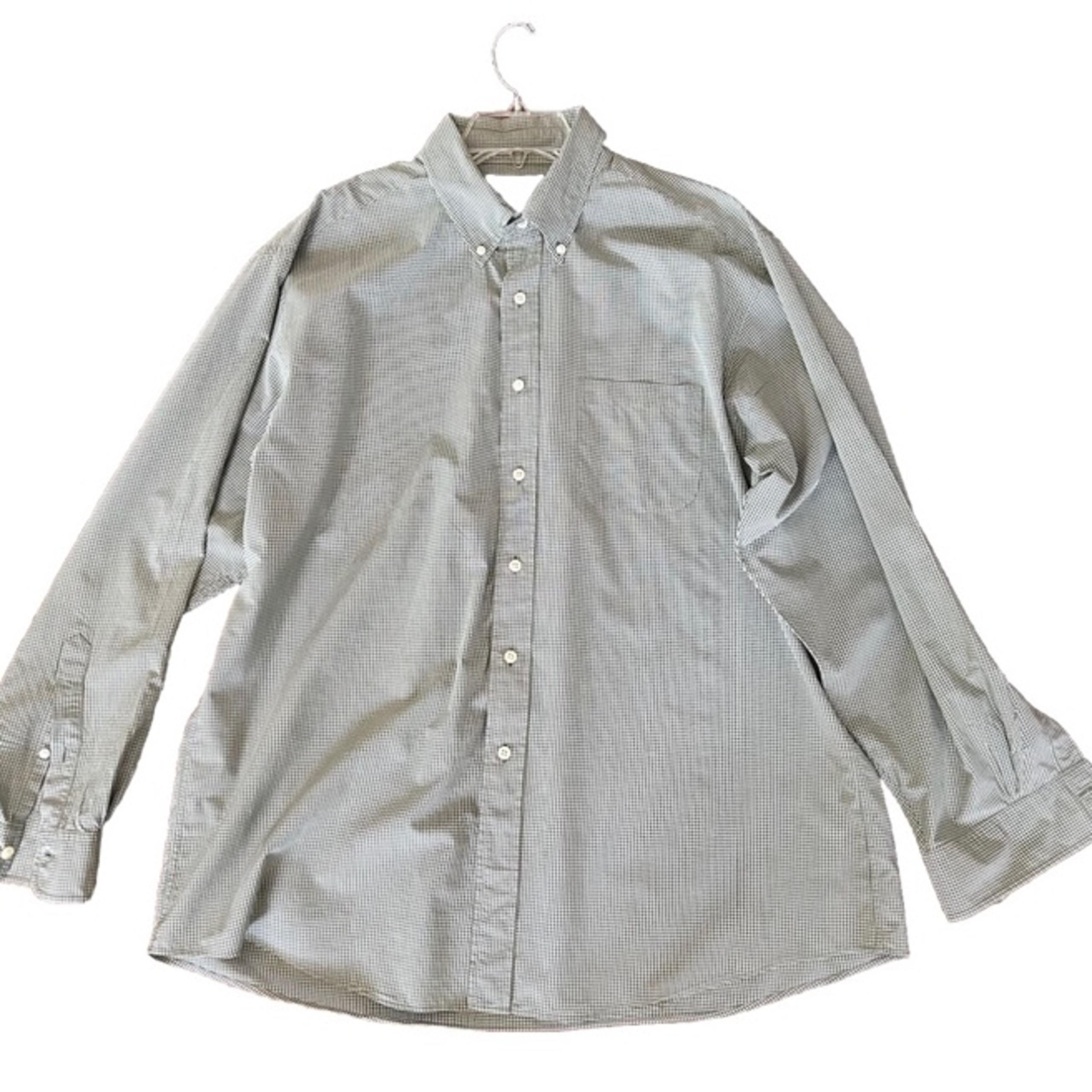 BROOKS BROTHERS MENS LONG SLEEVE BUTTON SHIRT SIZE XL GREEN PLAID 100% Cotton