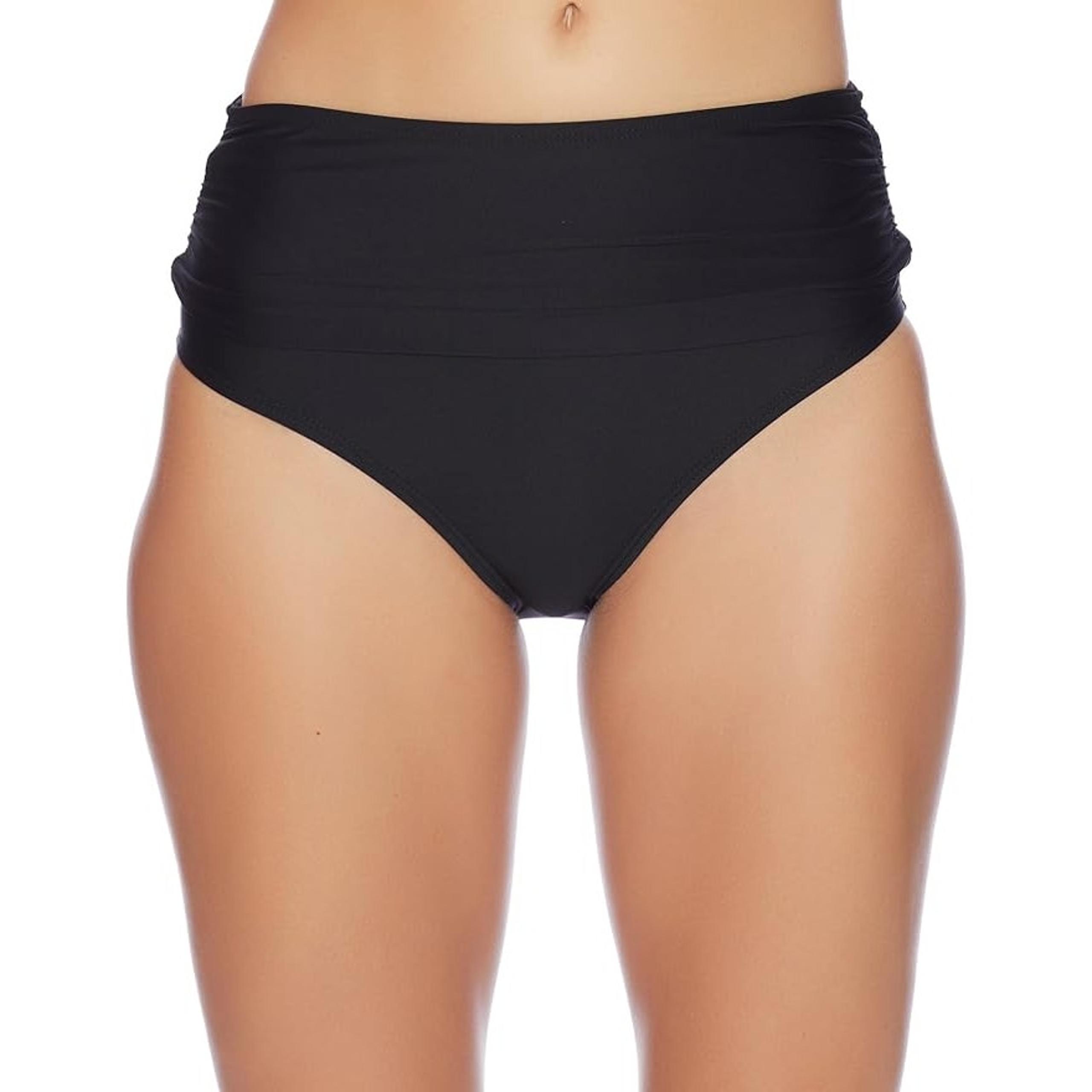 Athena - Hey There Stud Fold Over High Waist Bikini Bottom Black sz 14