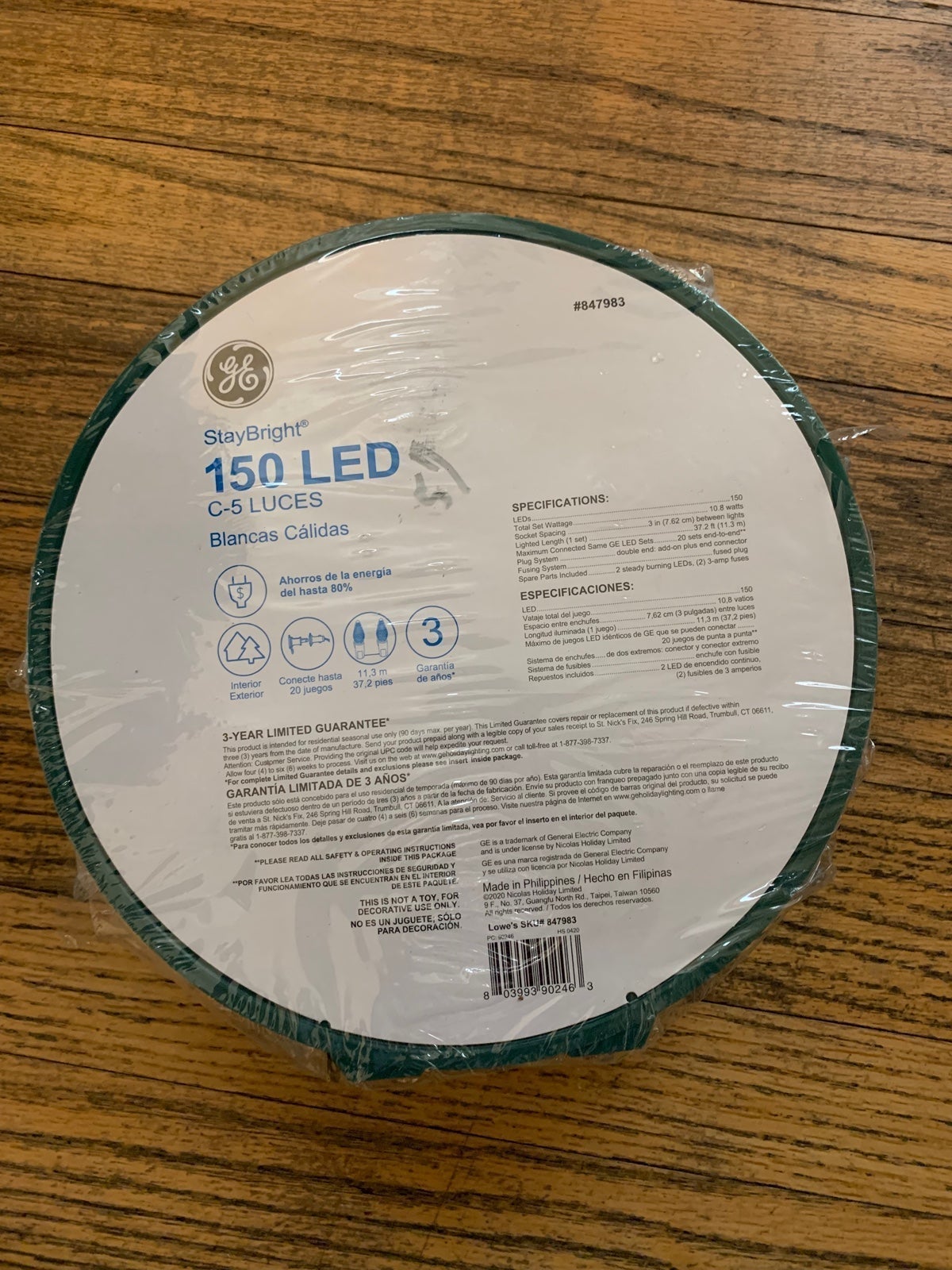 GE 150 LED C5 Warm White outlet Lights
