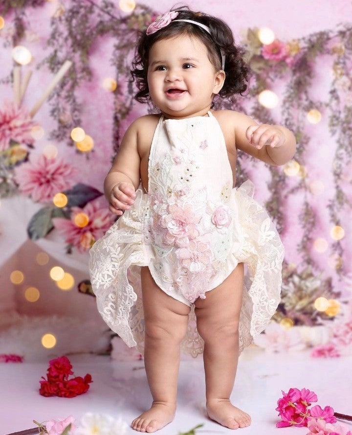 2T Floral Lace Dress Boho Birthday Easter Spring Clothes