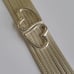 Sterling Silver 925 Multistrand Twin Heart Bracelet