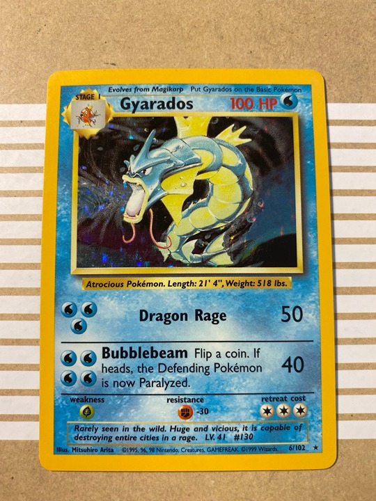 Pokemon Gyarados Holo Base Set
