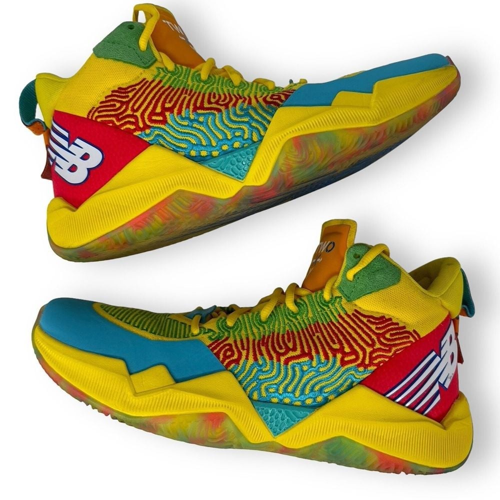 New Balance Two WXY Yellow Teal, Size 11
