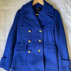 NWT J.Crew Wool Peacoat Sapphire blue Size: 00