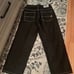 Vintage SouthPole Jeans Mens Size 36 Baggy Black Embroidered Y2k Color Black