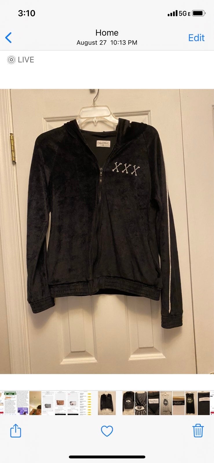 Lauren Moshi- zip up hoodie