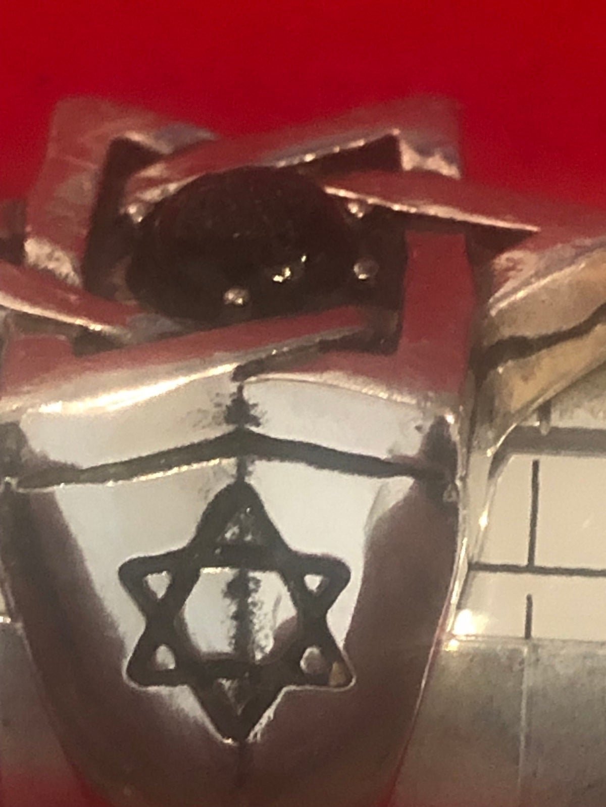 Ring Star of David silver stainless steel