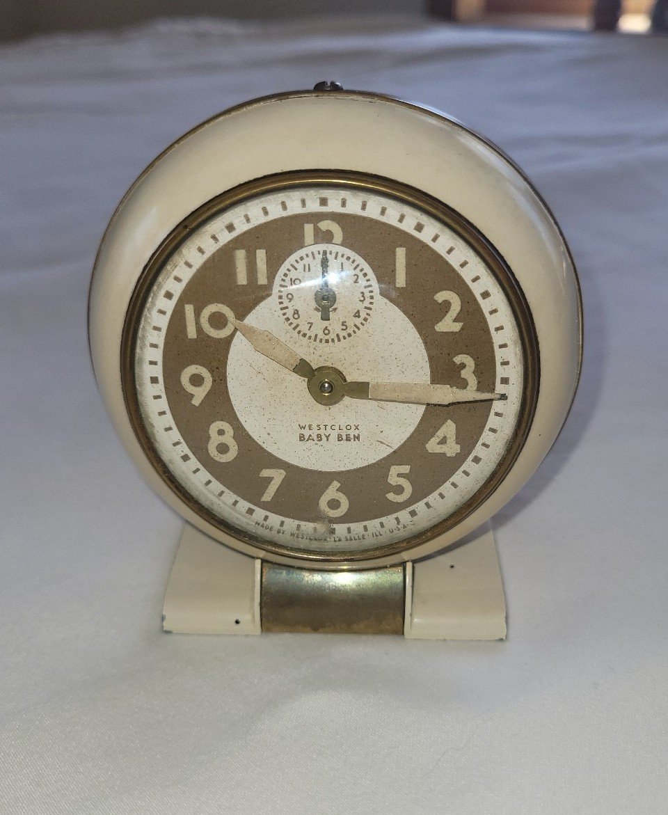 VINTAGE WESTCLOX BABY BEN ALARM CLOCK, STYLE 5