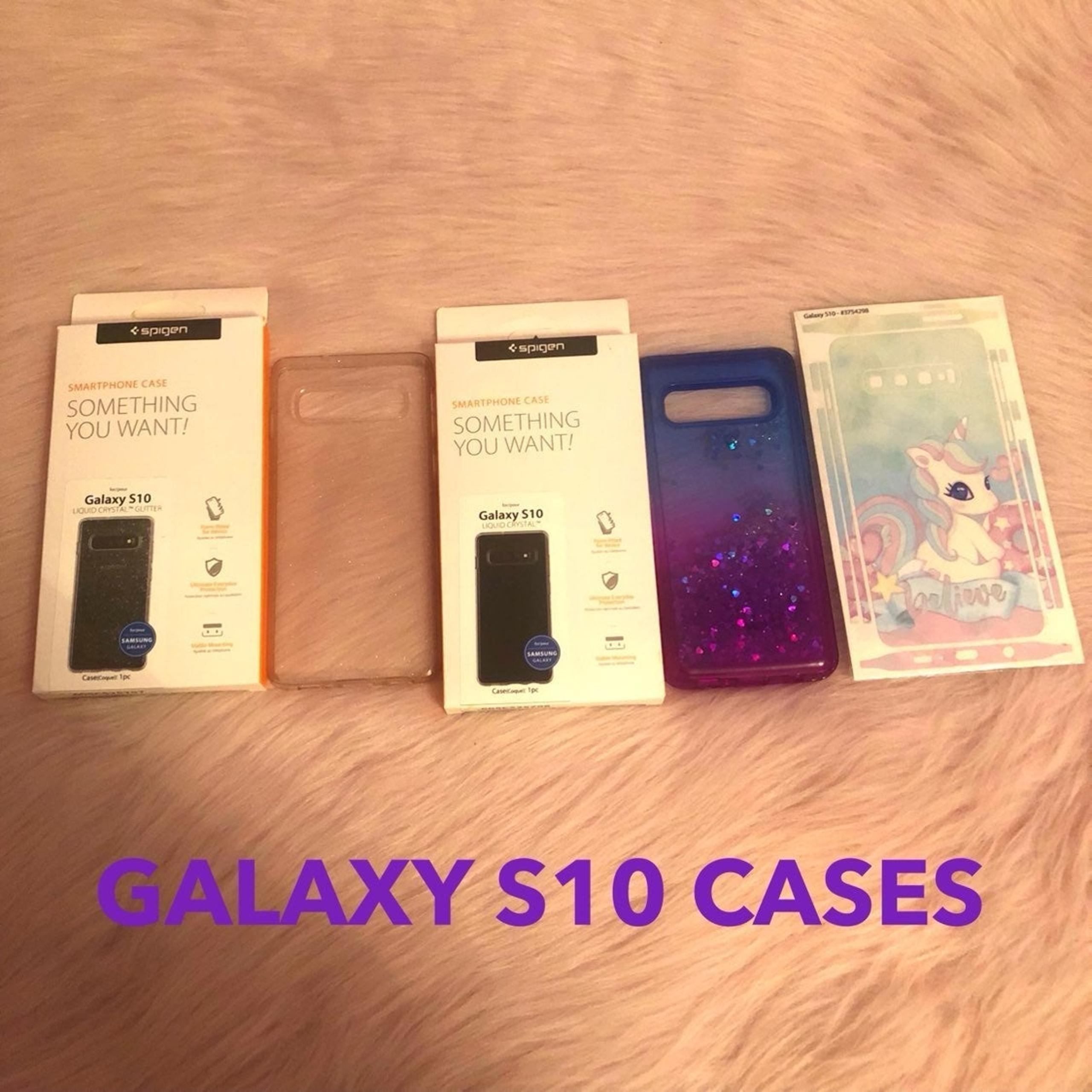 3 Samgung Galaxy S10 Cases and 1 Skin