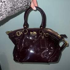 leather coach bag