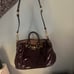 leather coach bag