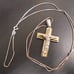 ROCAWEAR STUNNING JESUS on The Cross Two Tone Pendant In Sterling Silver Chain.