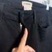 L'AGENCE Charlotte Black Mid-Rise Crop Flare Jeans Noir Size 28