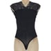 Free People We Are HAH Womans size XS Lady Like Bodysuit Noir Black Lace NEW