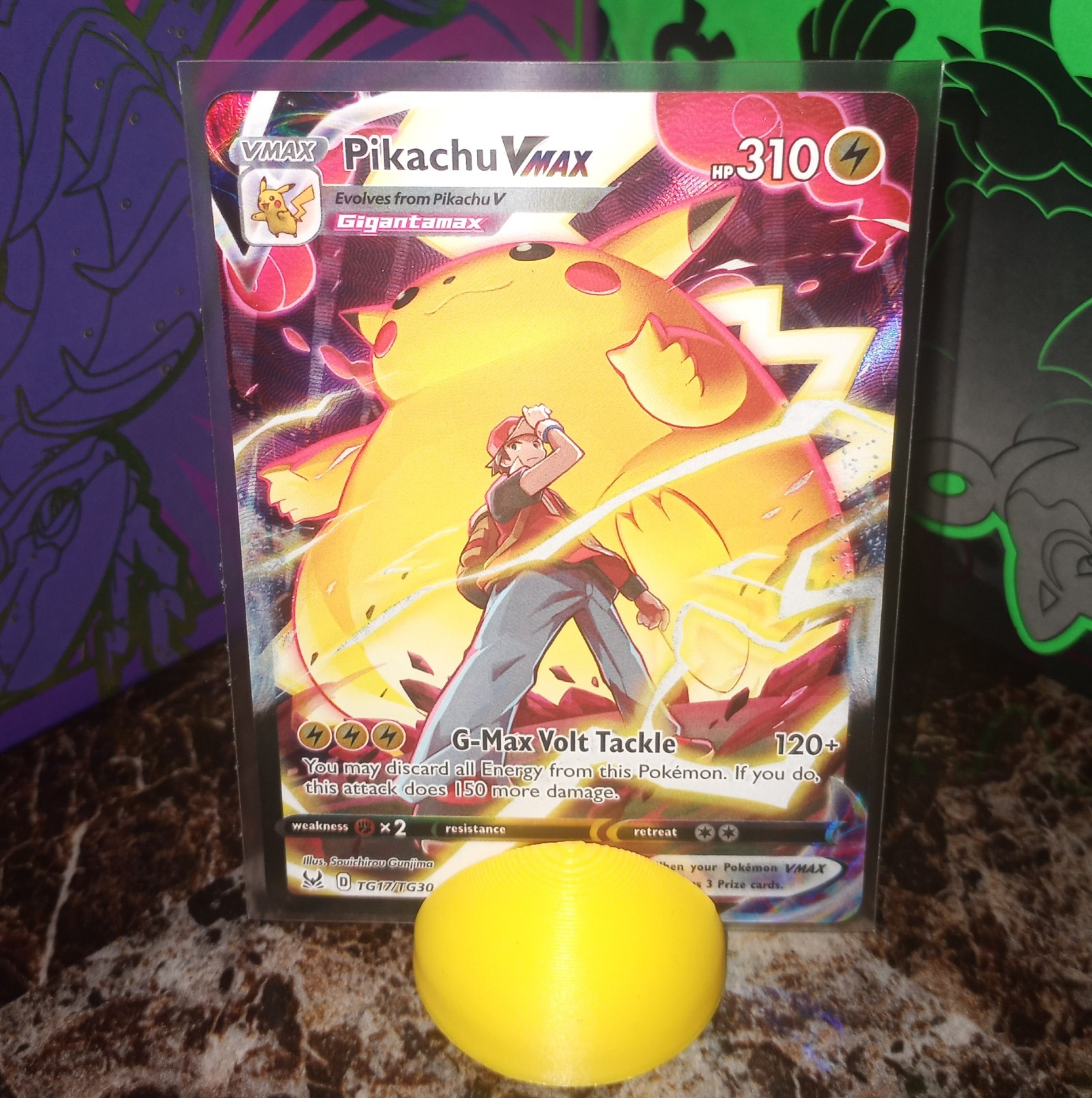 Pokemon pikachu vmax trainer gallery nm condition