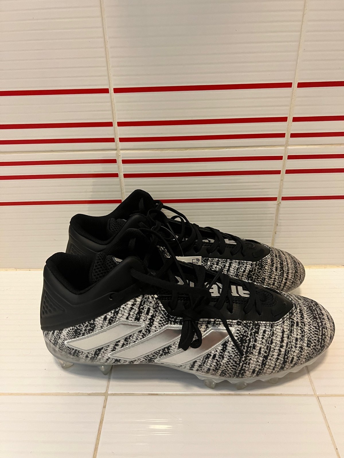 Adidas Football Cleats Mens 10.5 Freak Carbon 20 Bounce Black Silver White