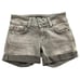 Hudson Women’s Ruby Mid-Thigh Cuffed Denim Shorts in Grey Size 24