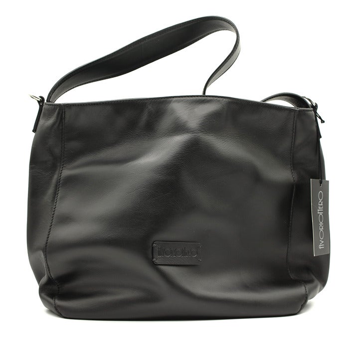Authentic Italian Handmade Genuine Smooth Leather Dual Handbag