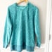 Athleta Sundown Alliance Hoodie Sweatshirt Aqua Blue Teal Pullover Size XS