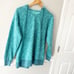 Athleta Sundown Alliance Hoodie Sweatshirt Aqua Blue Teal Pullover Size XS