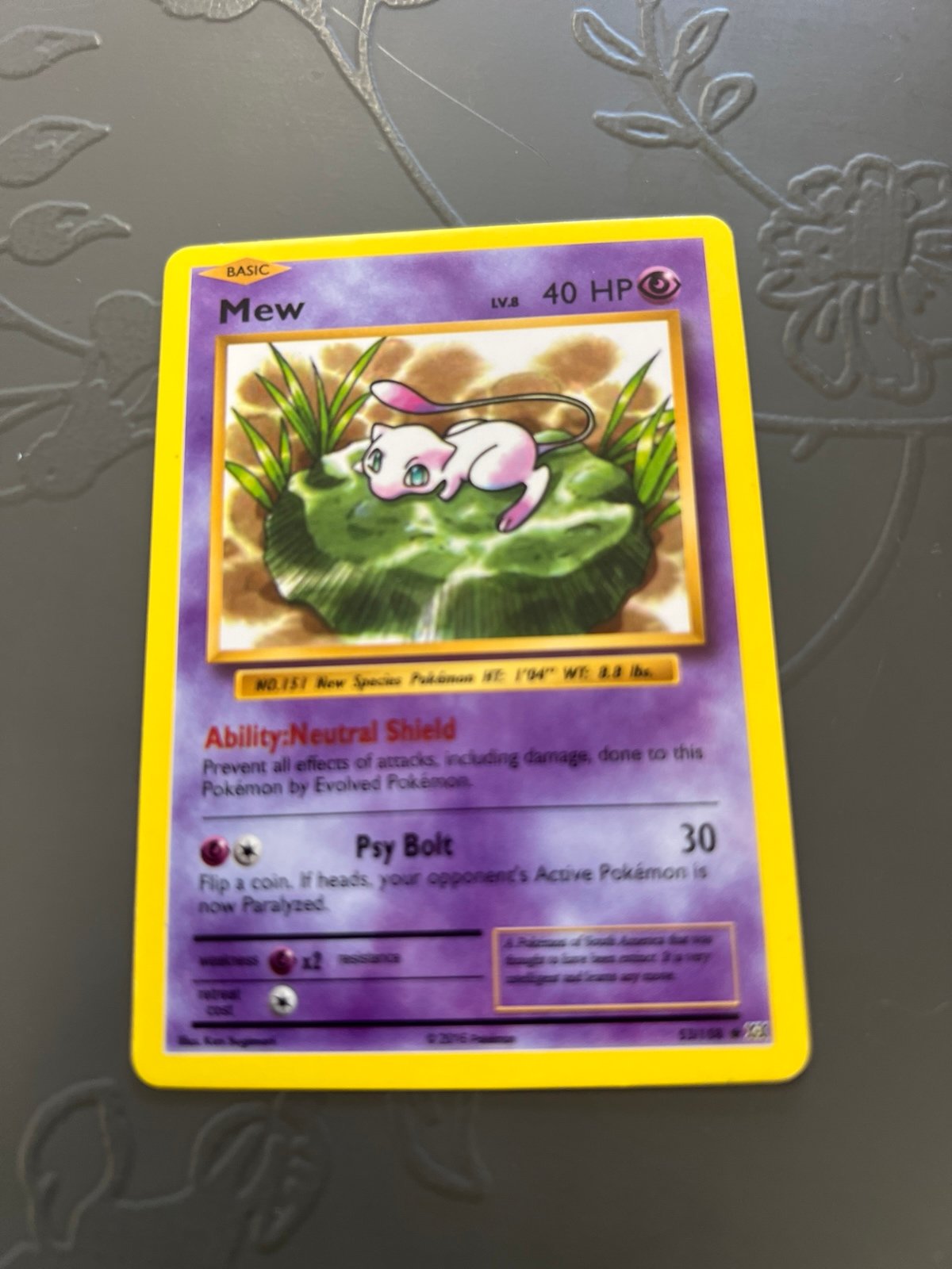 Pokemon mew non holo 53/108