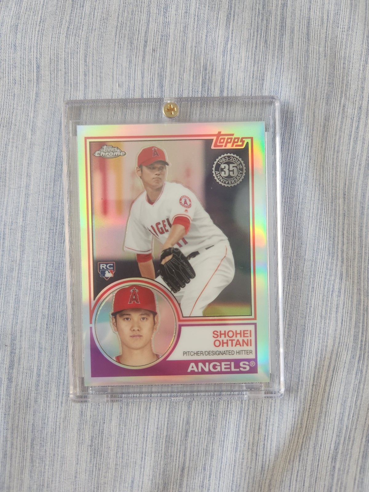 2018 Topps Chrome Shohei Ohtani Rookie 1983 Refractor Insert RC MINT+ MVP CLEAN