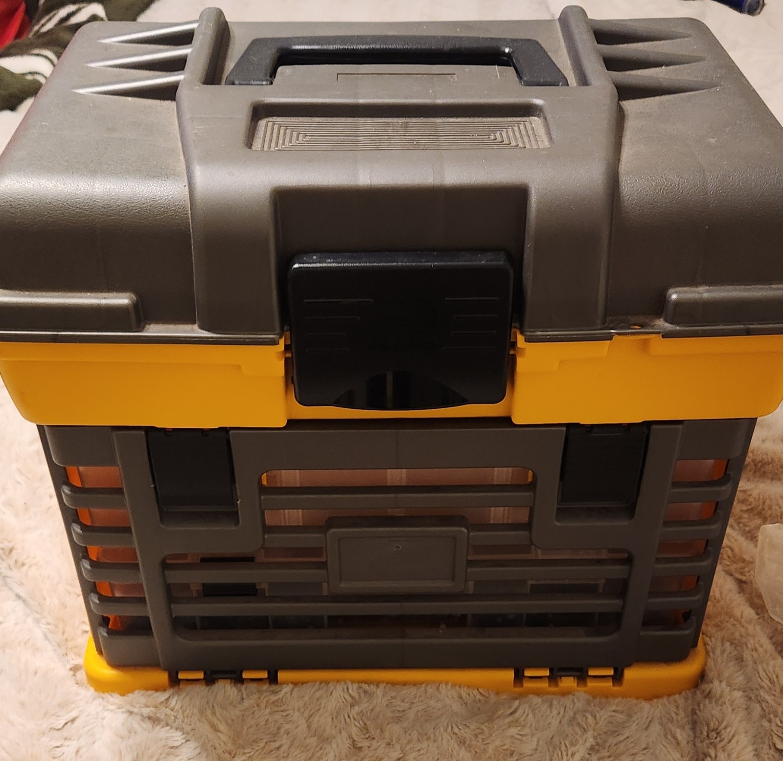 Bead/craft kit in a handy tackle box tote
